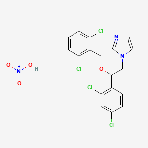 Chemical structure of Isoconazole nitrate