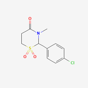 Chemical structure of Chlormezanone