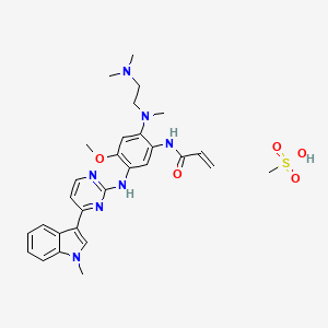 Chemical structure of AZD-9291 mesylate