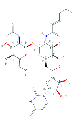 Chemical structure of Tunicamycin Mixture