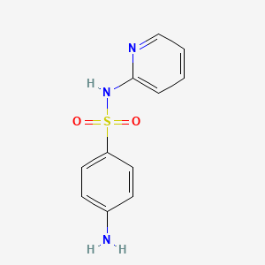Chemical structure of Sulfapyridine