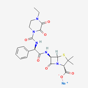 Chemical structure of Piperacillin Sodium