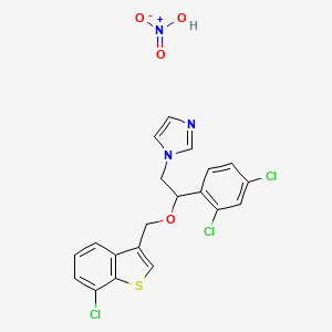 Chemical structure of Sertaconazole nitrate