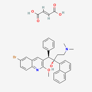 Chemical structure of Bedaquiline fumarate