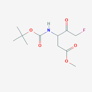 Chemical structure of Boc-D-FMK