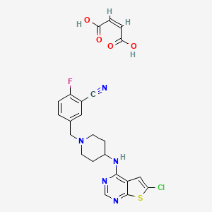 Chemical structure of PRX-08066 Maleic acid