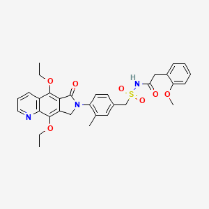 Chemical structure of MF498