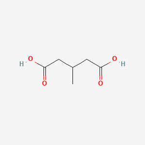 Chemical structure of 3-Methylglutaric acid