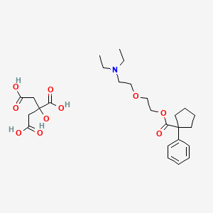 Chemical structure of Pentoxyverine Citrate