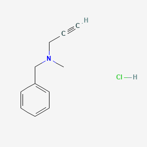 Chemical structure of Pargyline Hydrochloride