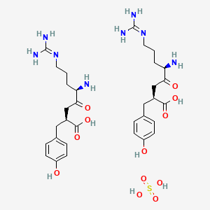 Chemical structure of Arphamenine B (hemisulfate)