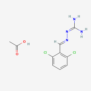 Chemical structure of Guanabenz Acetate