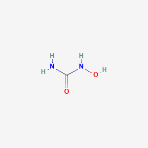 Chemical structure of Hydroxyurea