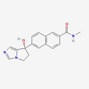 Chemical structure of Orteronel