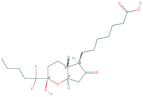 Chemical structure of Lubiprostone