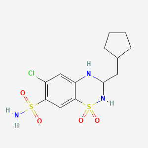 Chemical structure of Cyclopenthiazide