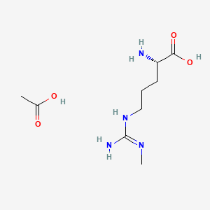 Chemical structure of L-NMMA acetate