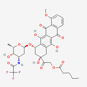 Chemical structure of Valrubicin