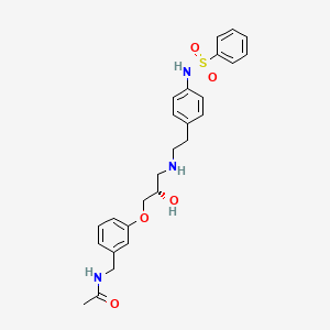 Chemical structure of L-748,337