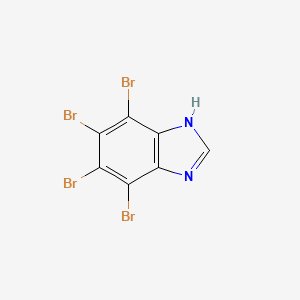 Chemical structure of 4,5,6,7-Tetrabromobenzimidazole