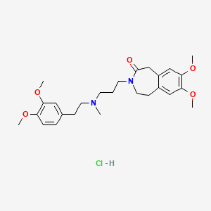 Chemical structure of Zatebradine hydrochloride