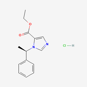 Chemical structure of Etomidate hydrochloride