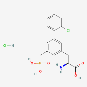 Chemical structure of SDZ 220-581 hydrochloride