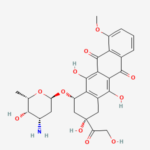 Chemical structure of Doxorubicin