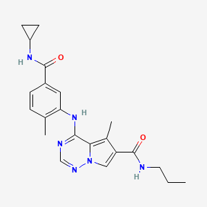 Chemical structure of BMS-582949