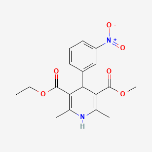 Chemical structure of Nitrendipine