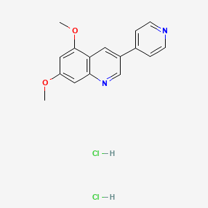 Chemical structure of DMPQ dihydrochloride