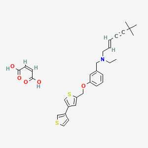 Chemical structure of NB-598 Maleate