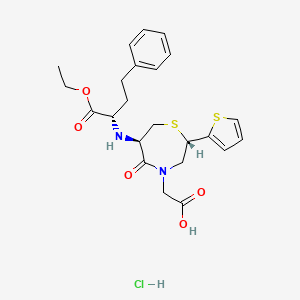 Chemical structure of Temocapril HCl
