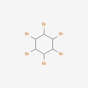 Chemical structure of 1,2,3,4,5,6-Hexabromocyclohexane