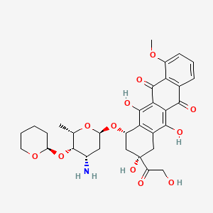 Chemical structure of Pirarubicin