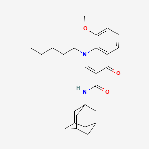 Chemical structure of 4-Quinolone-3-Carboxamide CB2 Ligand