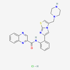 Chemical structure of SRT1720 HCl