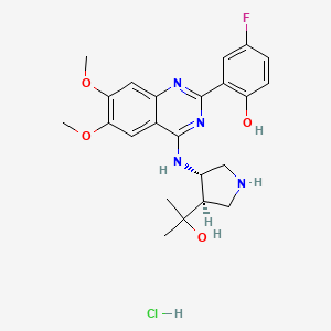 Chemical structure of CCT241533 hydrochloride