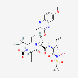 Chemical structure of MK-5172 potassium salt