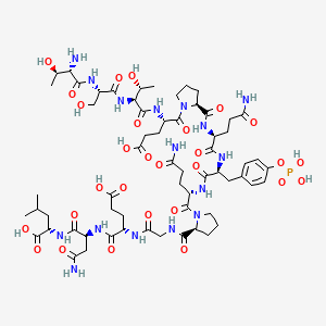 Chemical structure of pp60 c-src (521-533) (phosphorylated)