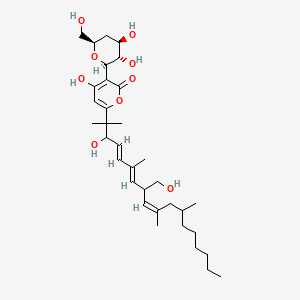 Chemical structure of Fusapyrone