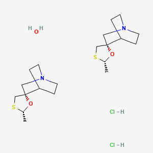 Chemical structure of Cevimeline hydrochloride hemihydrate