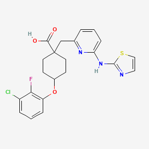 Chemical structure of MK-5108 (VX-689)