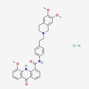 Chemical structure of Elacridar hydrochloride