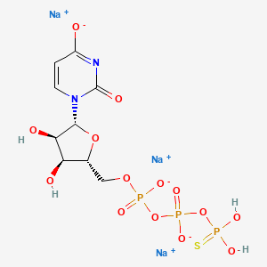 Chemical structure of UTPγS trisodium salt