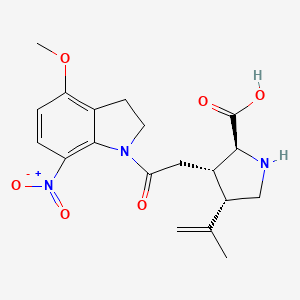 Chemical structure of MNI caged kainic acid