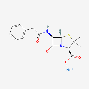 Chemical structure of Penicillin G Sodium