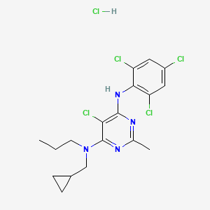 Chemical structure of NBI 27914 hydrochloride