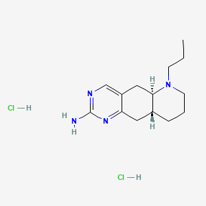 Chemical structure of Quinelorane hydrochloride