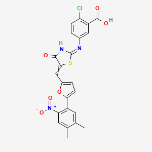 Chemical structure of PT 1